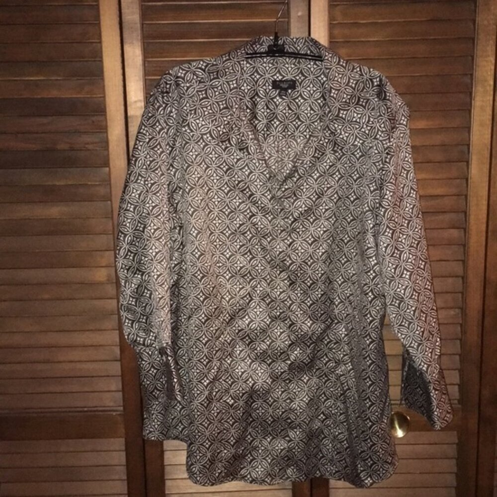 Talbots Print Blouse